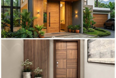 Inspirasi Pintu Kayu Minimalis Modern, Tampilan Hunian Langsung Terlihat Mewah dan Estetik