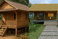 Model Rumah Kayu Minimalis di Kampung yang Nyaman dengan Kebun Mini!